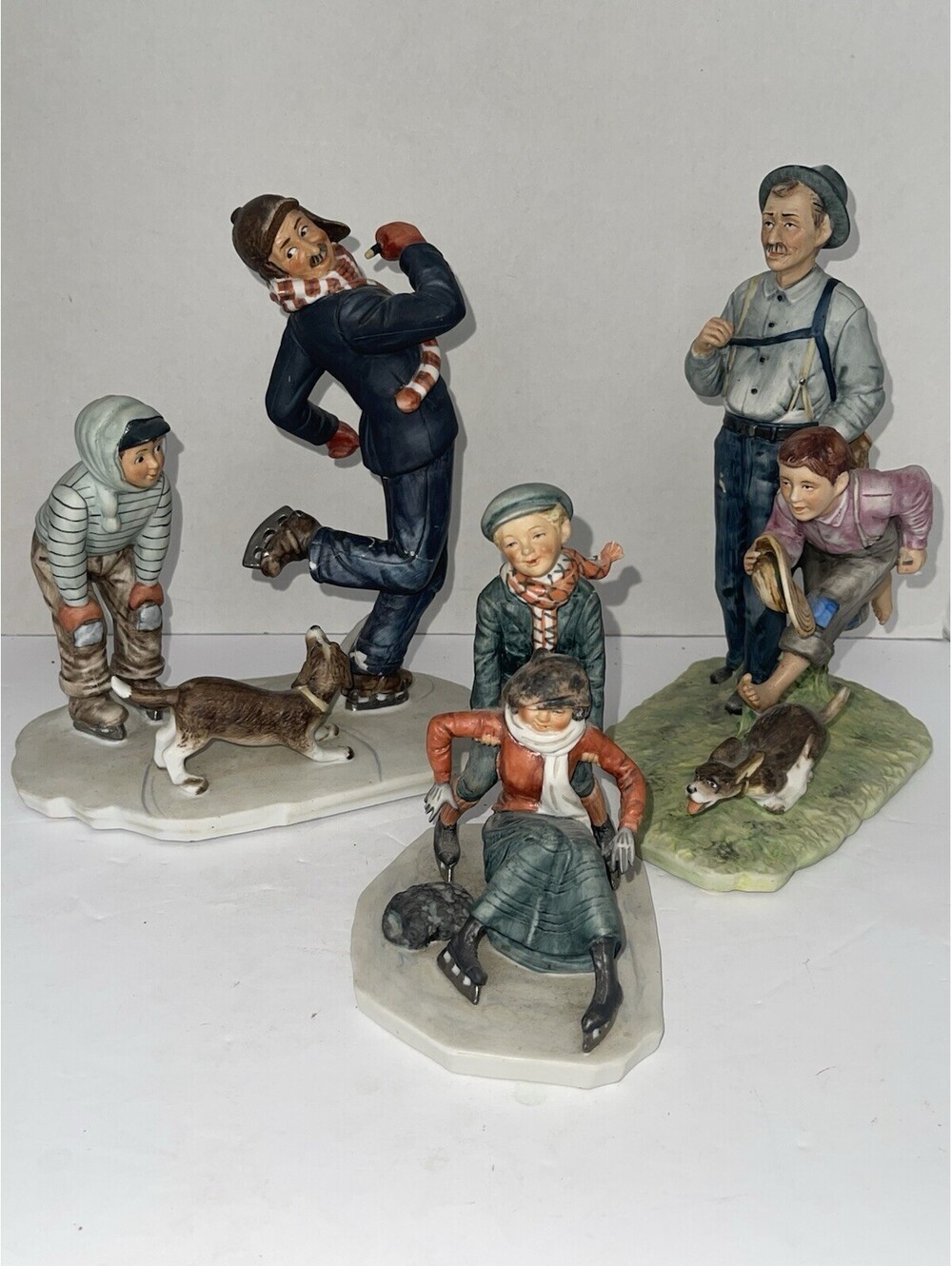 Vintage Norman Rockwell Porcelain Figurines – Gorham Collection (Set of 3)
